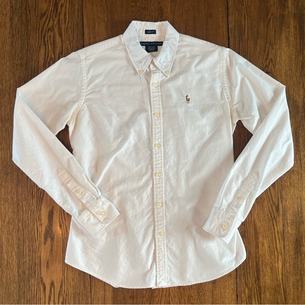 Ralph Lauren White Button Down Shirt